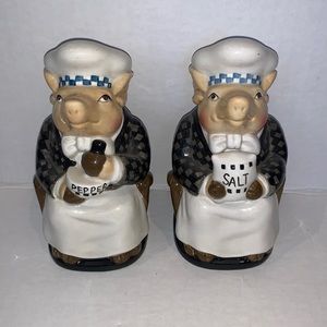 DEPARTMENT 56 Jam-Bon Salt & Pepper Shakers RARE 5” x 2.5”